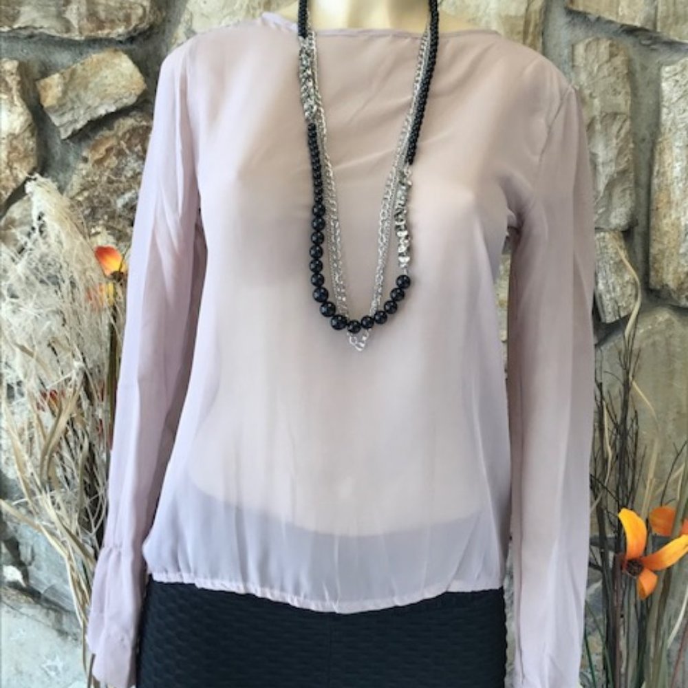 Long Sleeve Dress Shirt - Nude